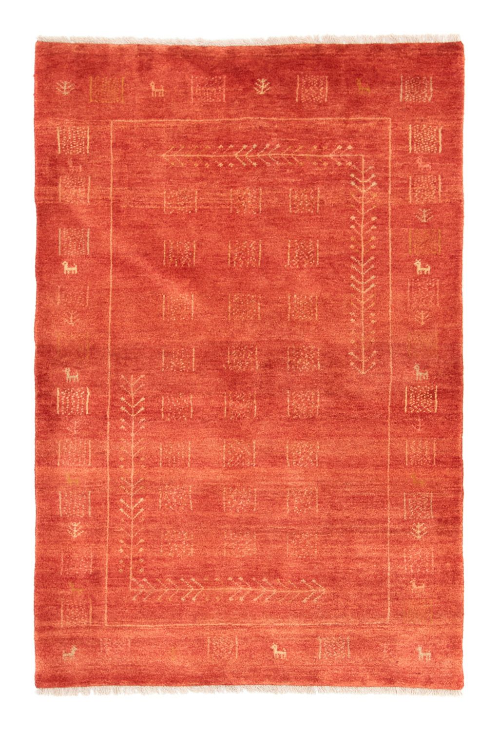Gabbeh-tæppe - Persisk - 183 x 119 cm - rød