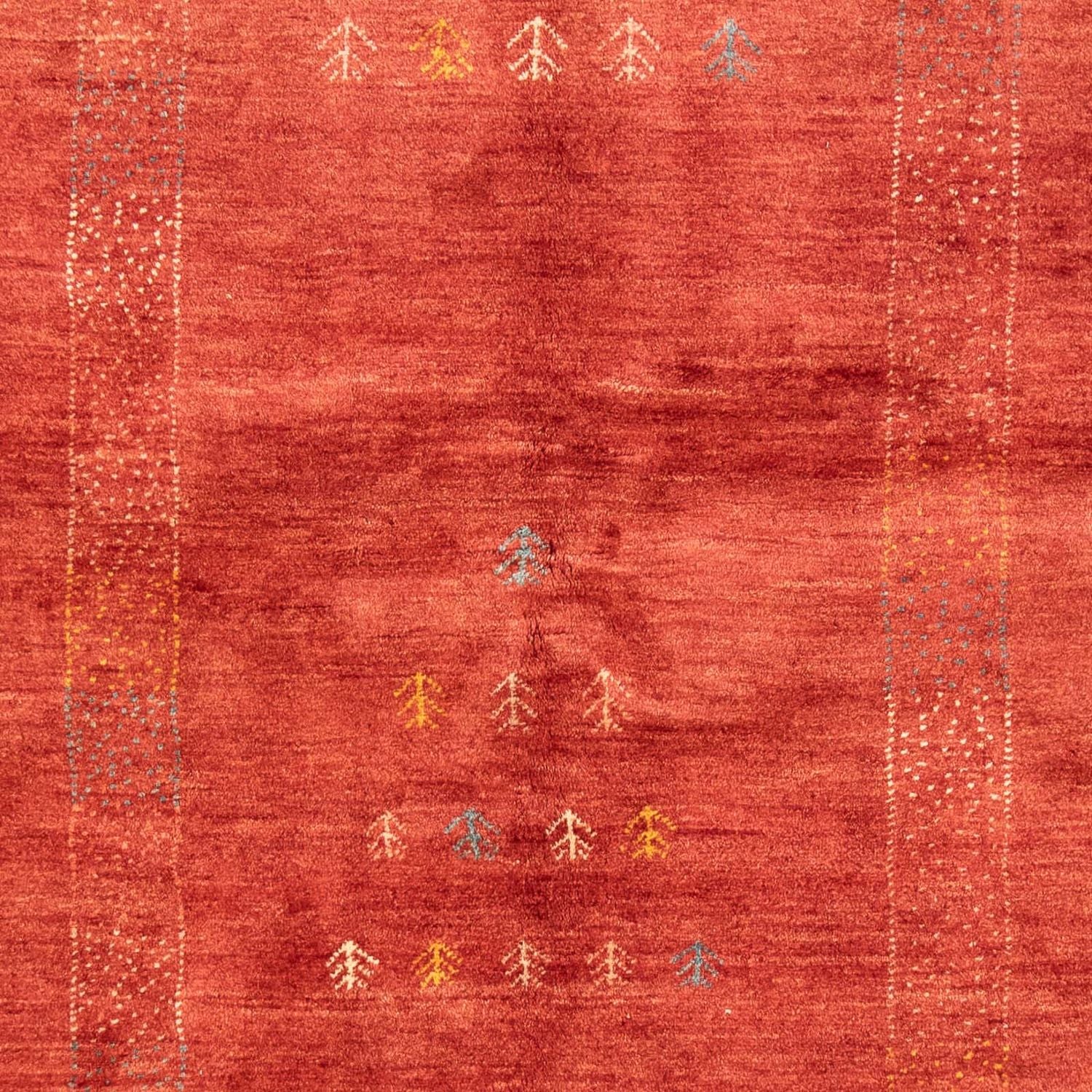 Gabbeh-tæppe - Persisk - 225 x 171 cm - mørkerød