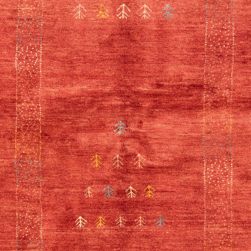 Gabbeh-tæppe - Persisk - 225 x 171 cm - mørkerød