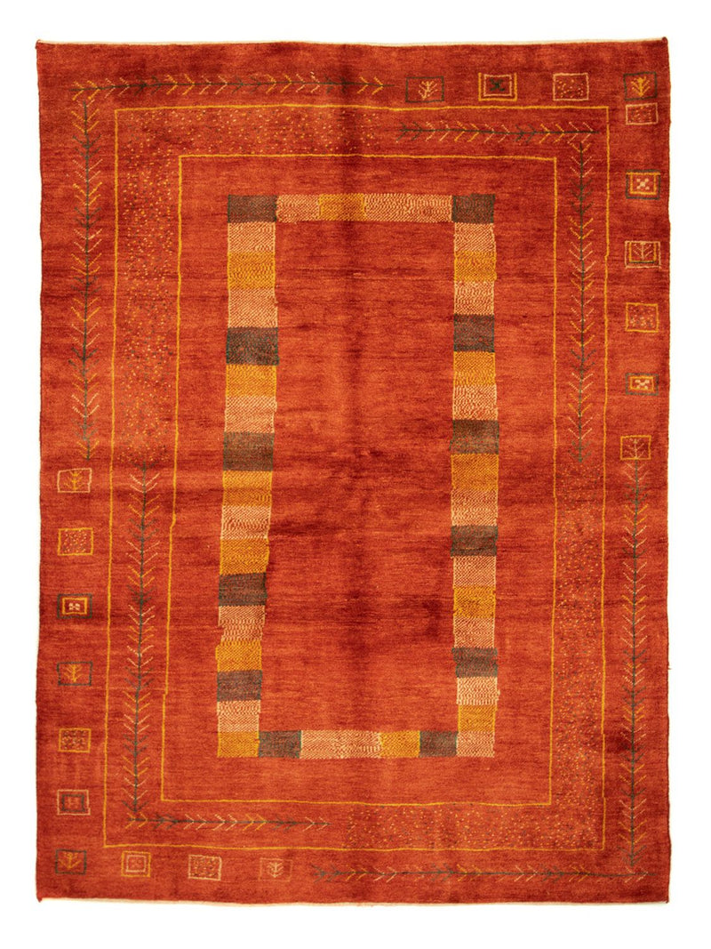 Gabbeh-tæppe - Persisk - 231 x 168 cm - rød