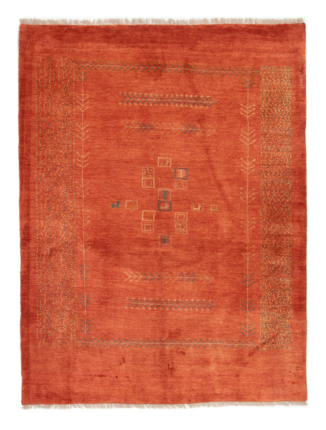 Gabbeh-tæppe - Persisk - 198 x 151 cm - rust