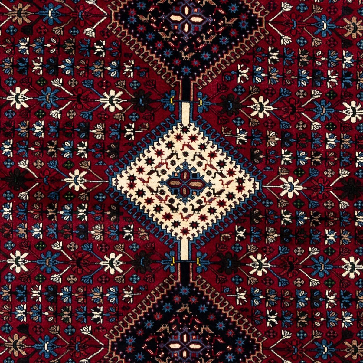 Persisk tæppe - Nomadisk - 296 x 200 cm - mørkerød
