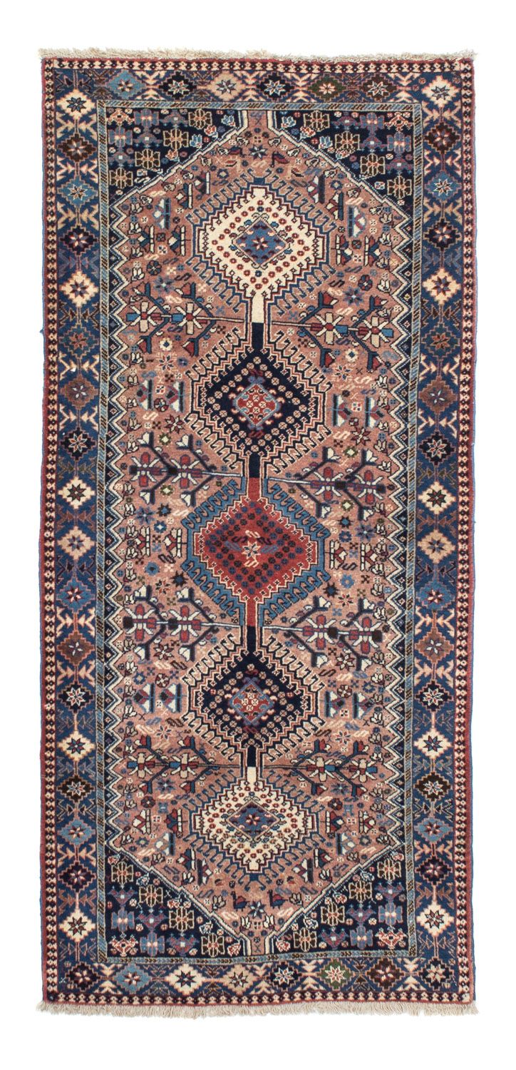 Persisk tæppe - Nomadisk - 188 x 80 cm - lysrød