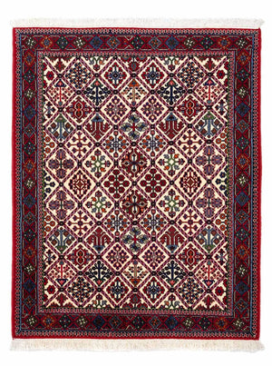 Persisk tæppe - Nomadisk - 146 x 112 cm - mørkerød