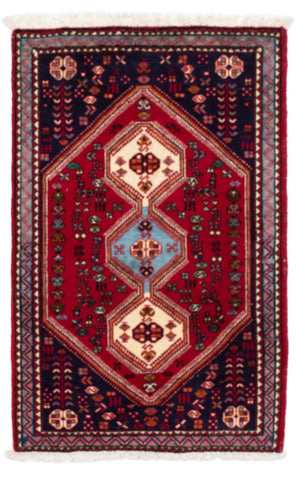 Persisk tæppe - Nomadisk - 120 x 76 cm - mørkerød