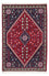 Persisk tæppe - Nomadisk - 124 x 77 cm - mørkerød