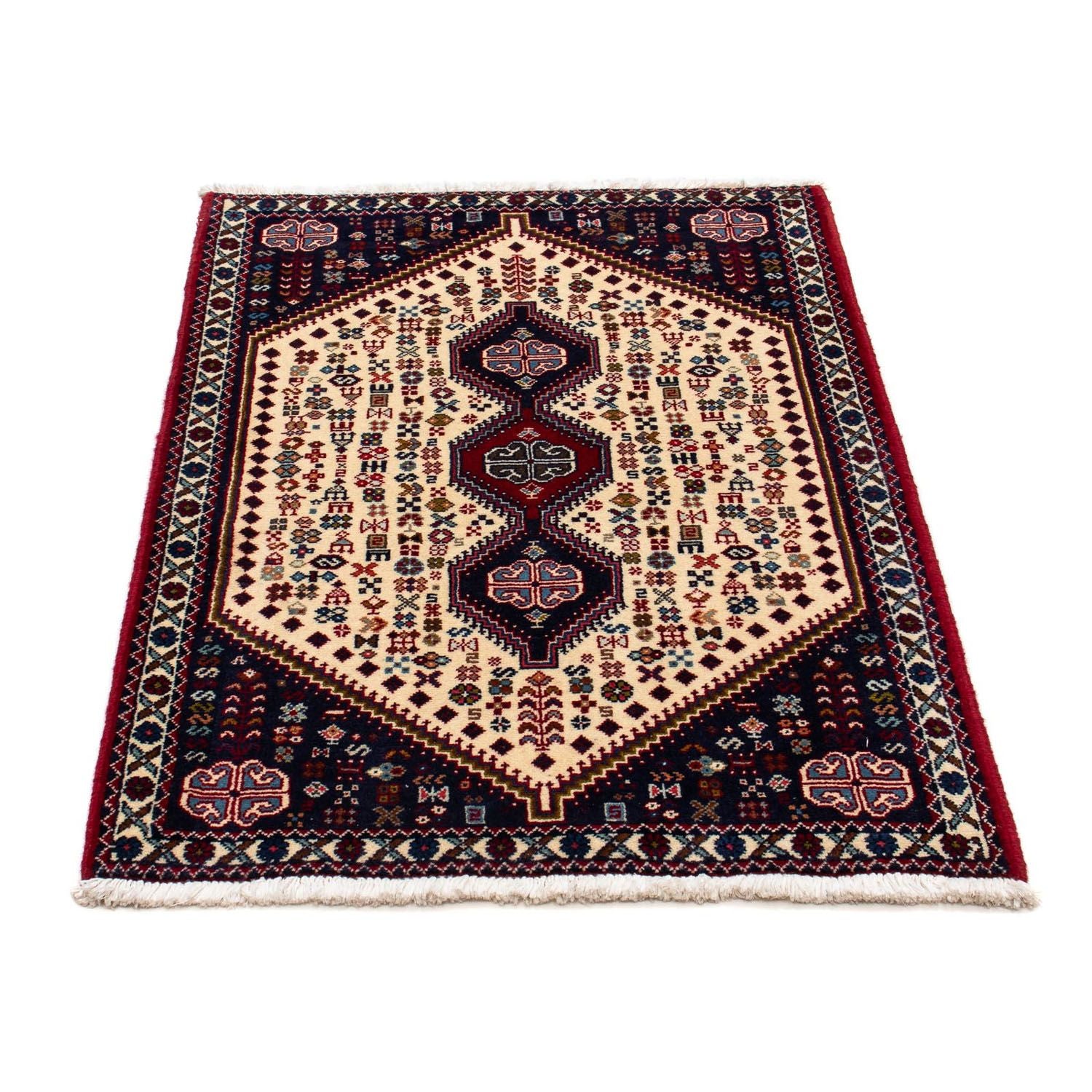 Persisk tæppe - Nomadisk - 125 x 76 cm - beige
