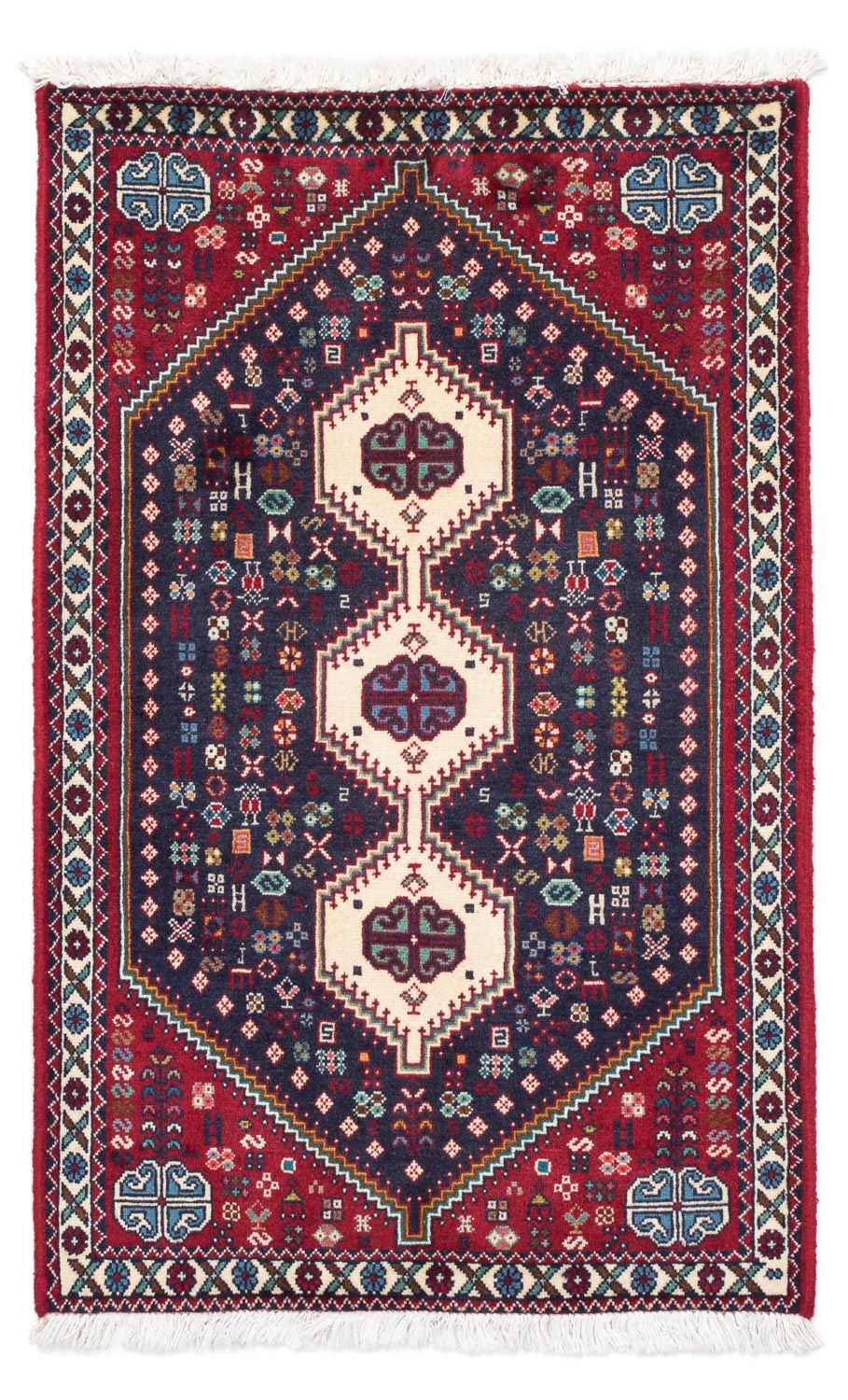Persisk tæppe - Nomadisk - 120 x 74 cm - mørkeblå