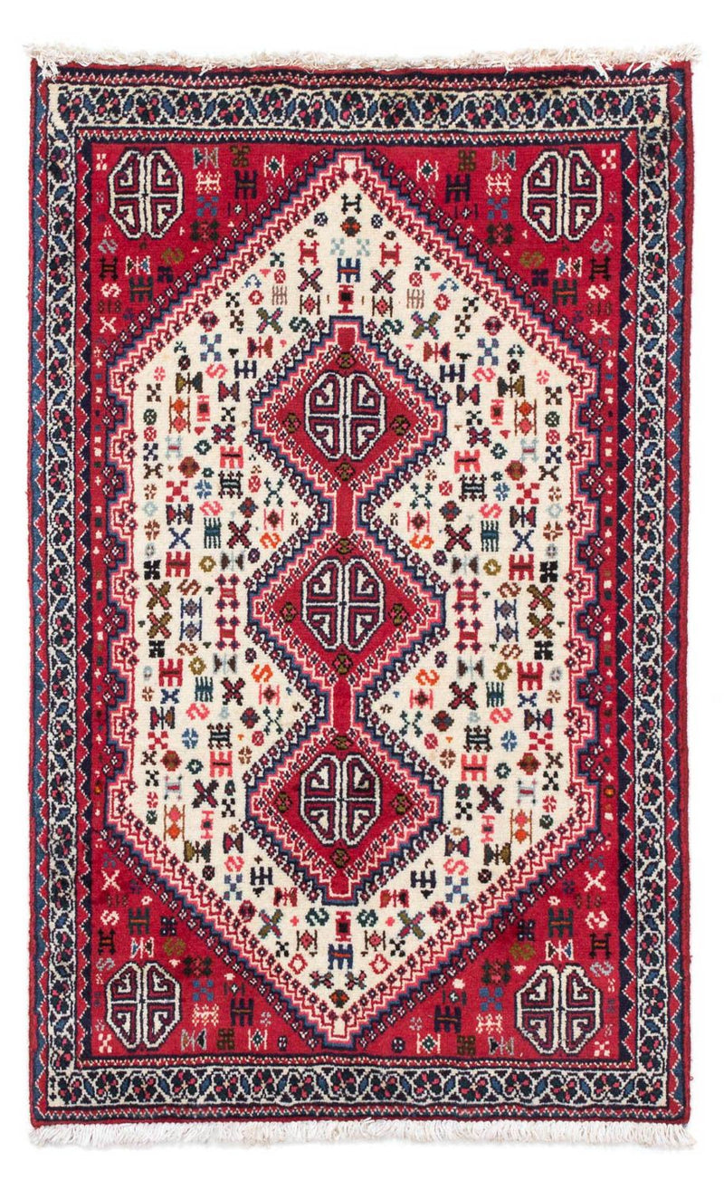 Persisk tæppe - Nomadisk - 116 x 72 cm - lysrød