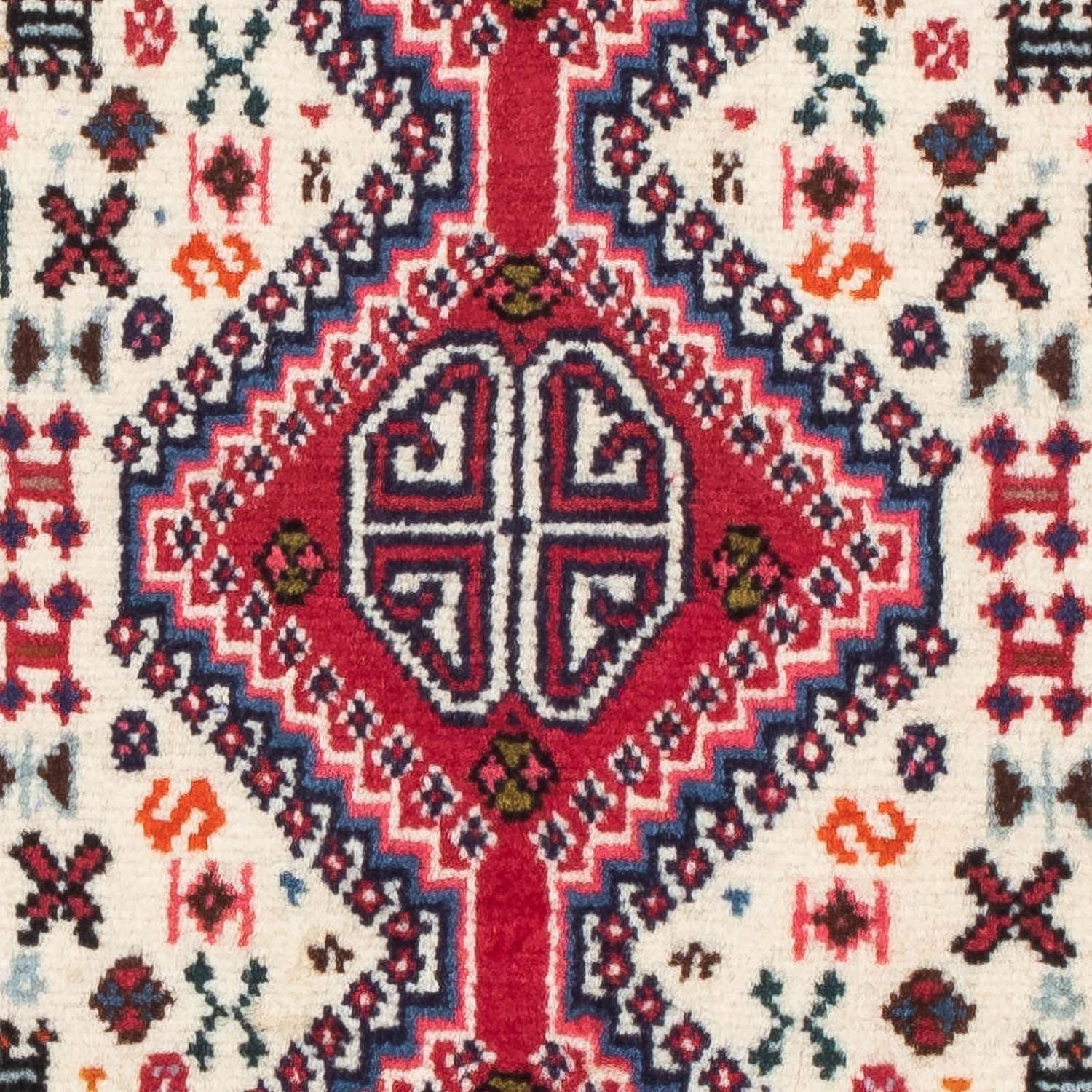 Persisk tæppe - Nomadisk - 116 x 72 cm - lysrød
