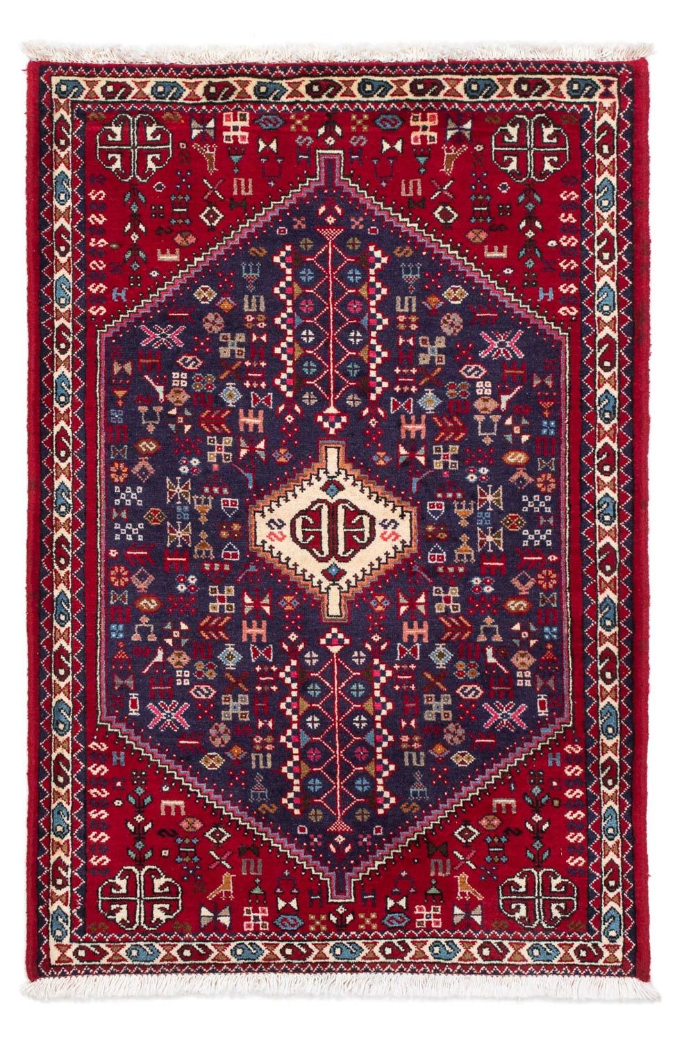 Persisk tæppe - Nomadisk - 122 x 75 cm - mørkeblå