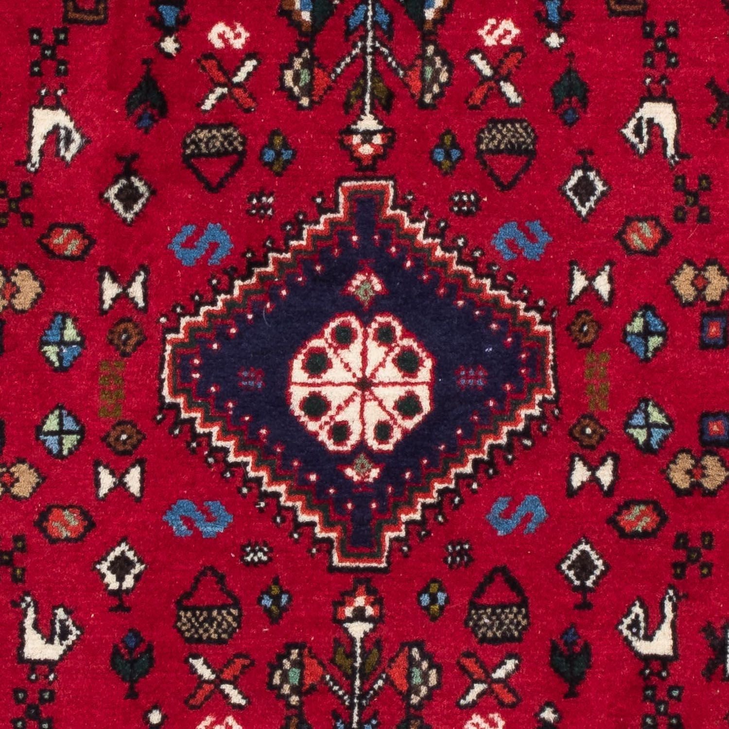 Persisk tæppe - Nomadisk - 128 x 79 cm - mørkerød