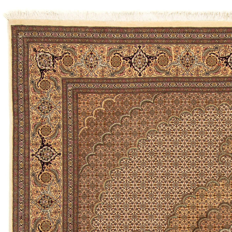 Persisk tæppe - Tabriz firkantet  - 208 x 204 cm - lys brun