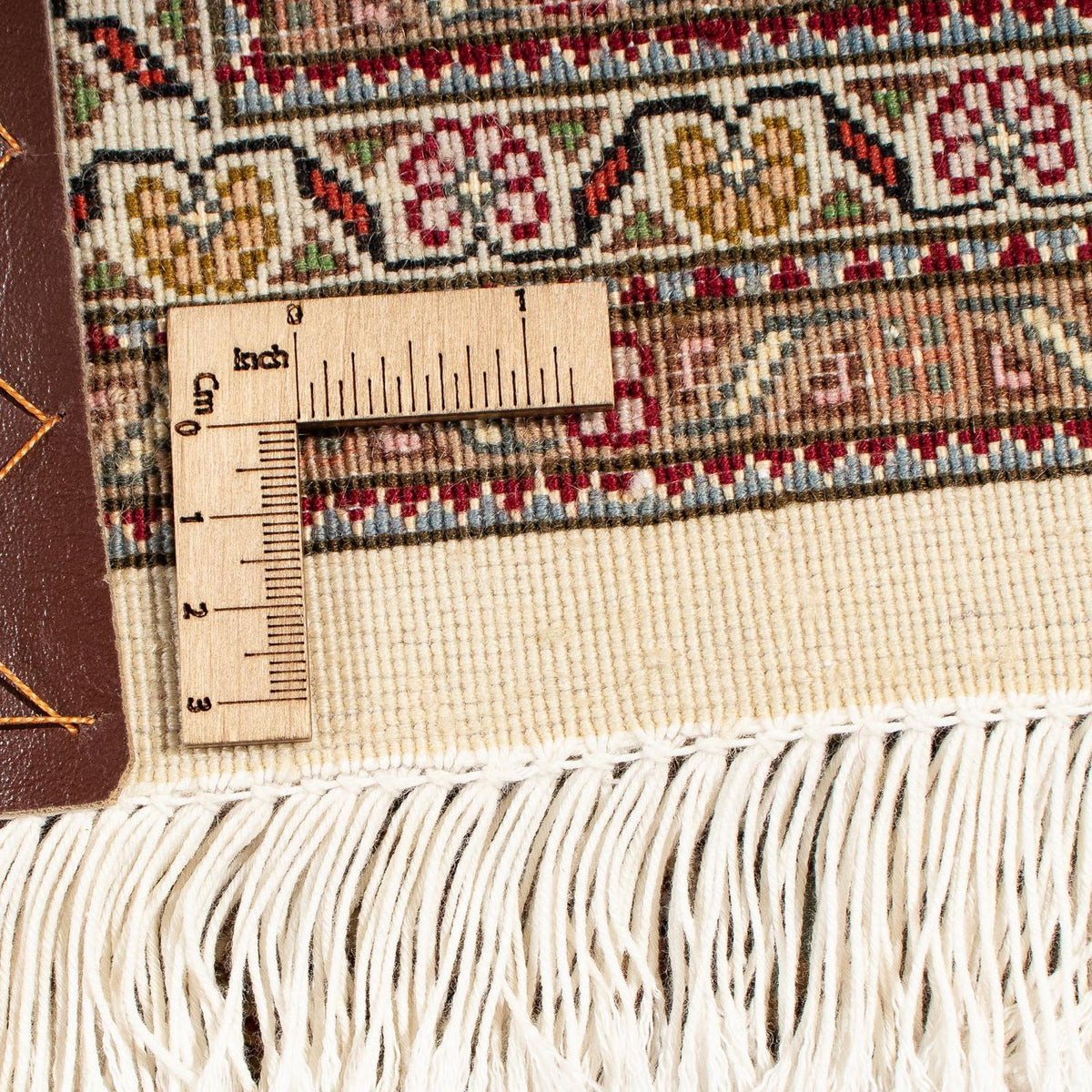 Persisk tæppe - Tabriz firkantet  - 208 x 204 cm - lys brun