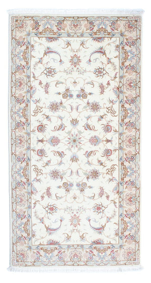 Løber Persisk tæppe - Tabriz - Royal - 198 x 100 cm - beige
