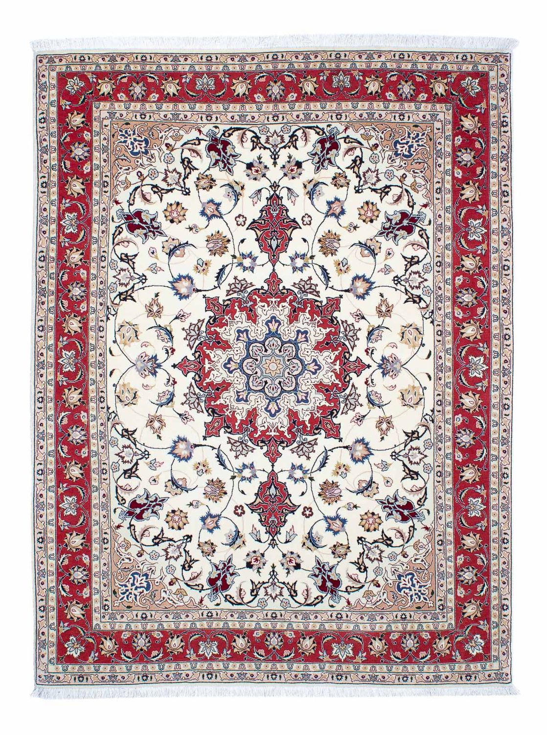Persisk tæppe - Tabriz - Royal - 203 x 154 cm - beige