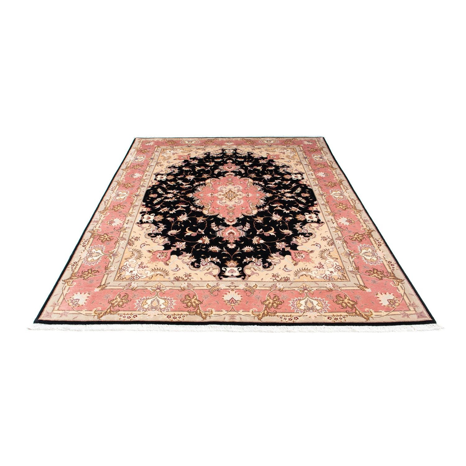 Persisk tæppe - Tabriz - Royal - 236 x 165 cm - mørkeblå