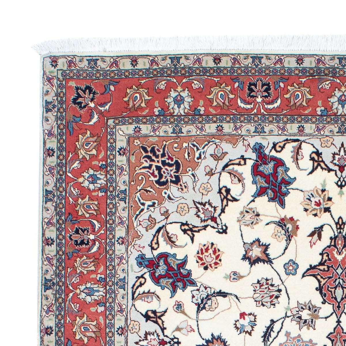 Persisk tæppe - Tabriz - Royal - 198 x 151 cm - beige