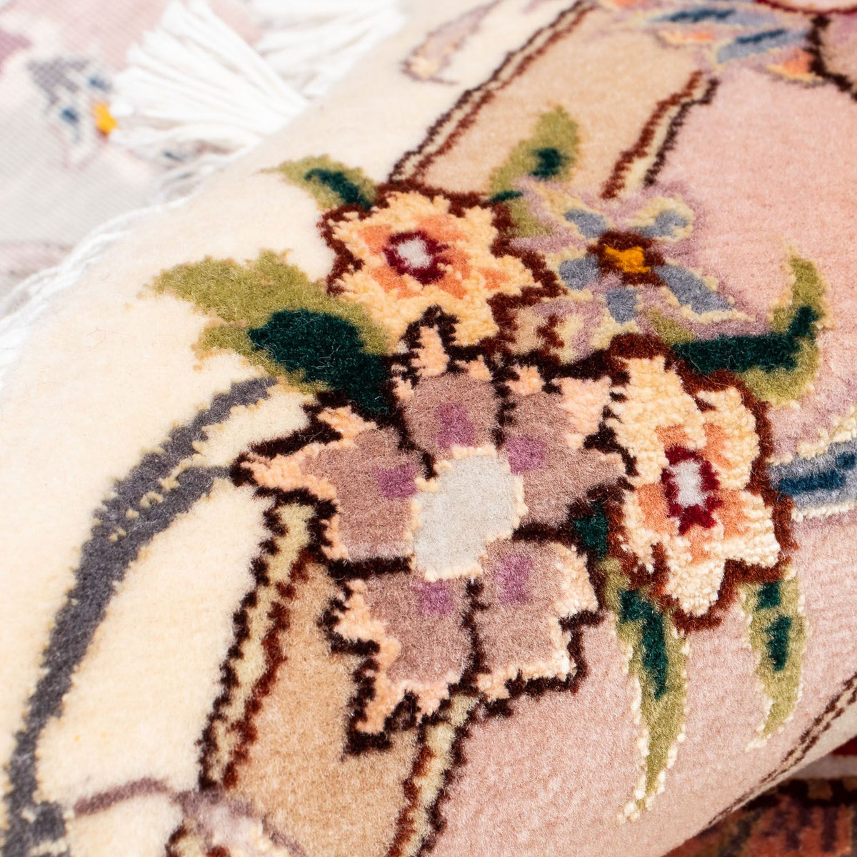 Persisk tæppe - Tabriz - Royal rundt  - 250 x 250 cm - beige