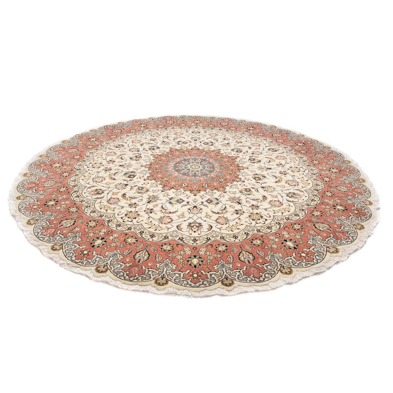 Persisk tæppe - Tabriz - Royal rundt  - 242 x 242 cm - beige