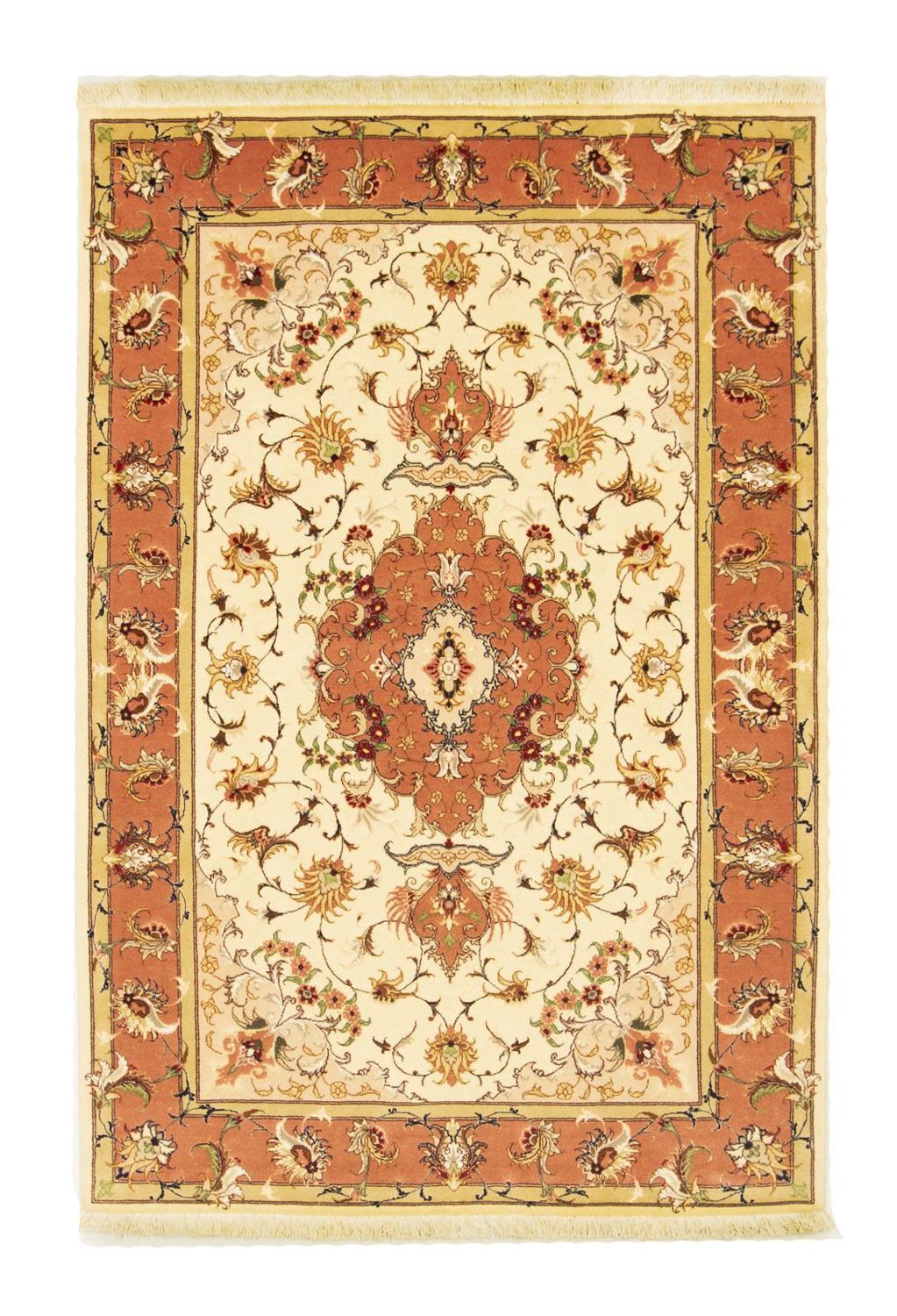 Persisk tæppe - Tabriz - Royal - 154 x 102 cm - beige