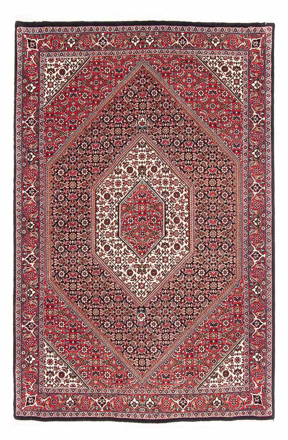 Persisk tæppe - Bijar - 168 x 106 cm - rød