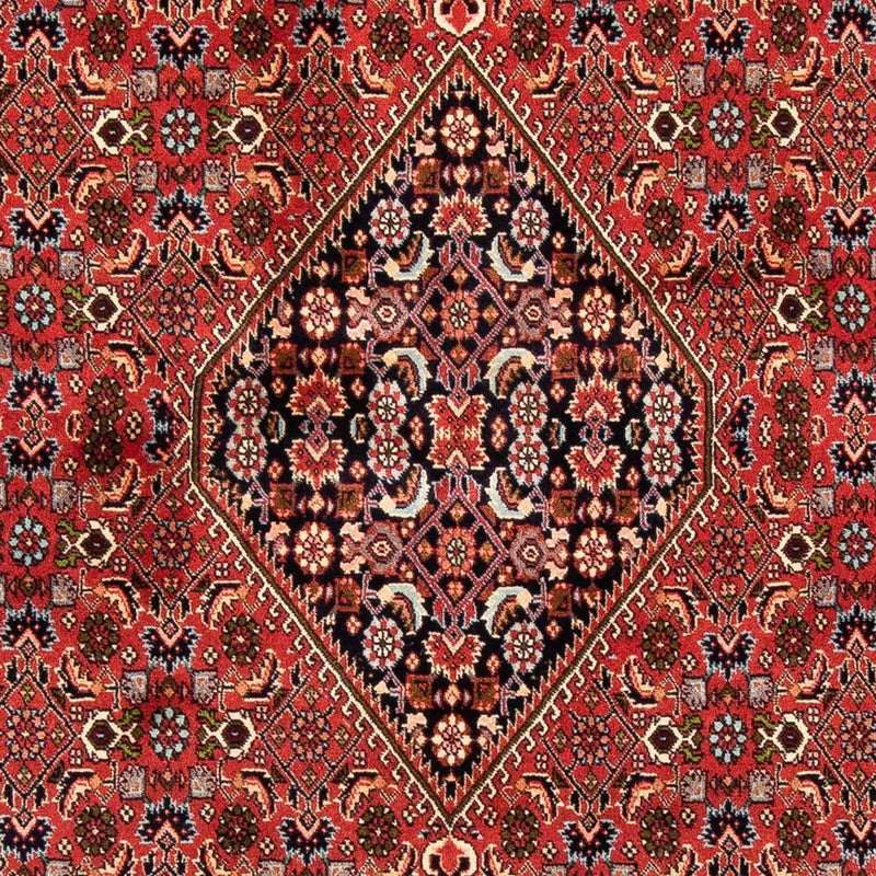 Persisk tæppe - Bijar - 247 x 169 cm - mørkerød