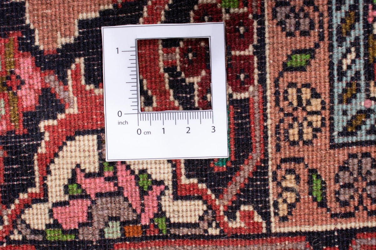 Persisk tæppe - Bijar - 247 x 169 cm - mørkerød