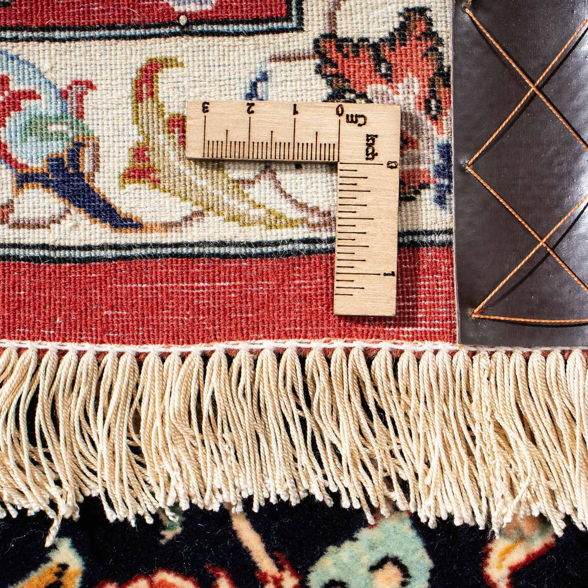 Persisk tæppe - Ghom - 201 x 138 cm - mørkeblå