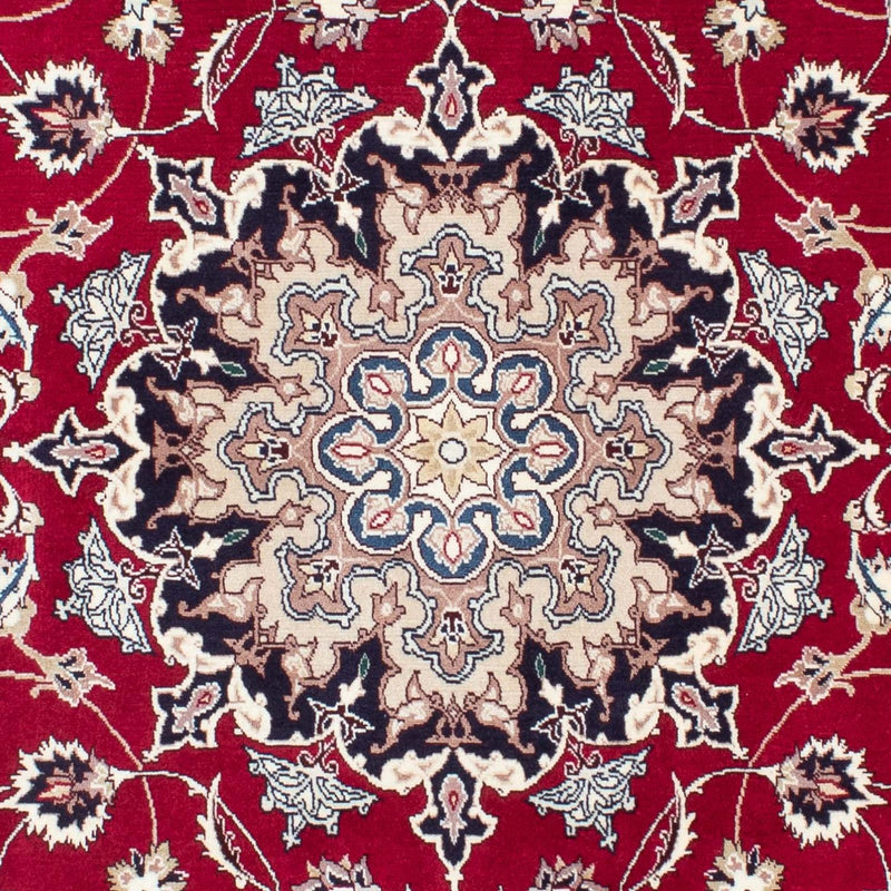 Persisk tæppe - Tabriz - Royal - 204 x 151 cm - mørkerød