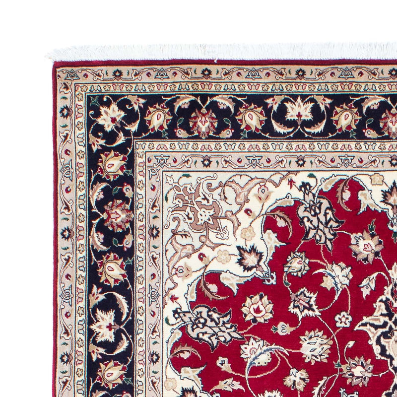 Persisk tæppe - Tabriz - Royal - 204 x 151 cm - mørkerød
