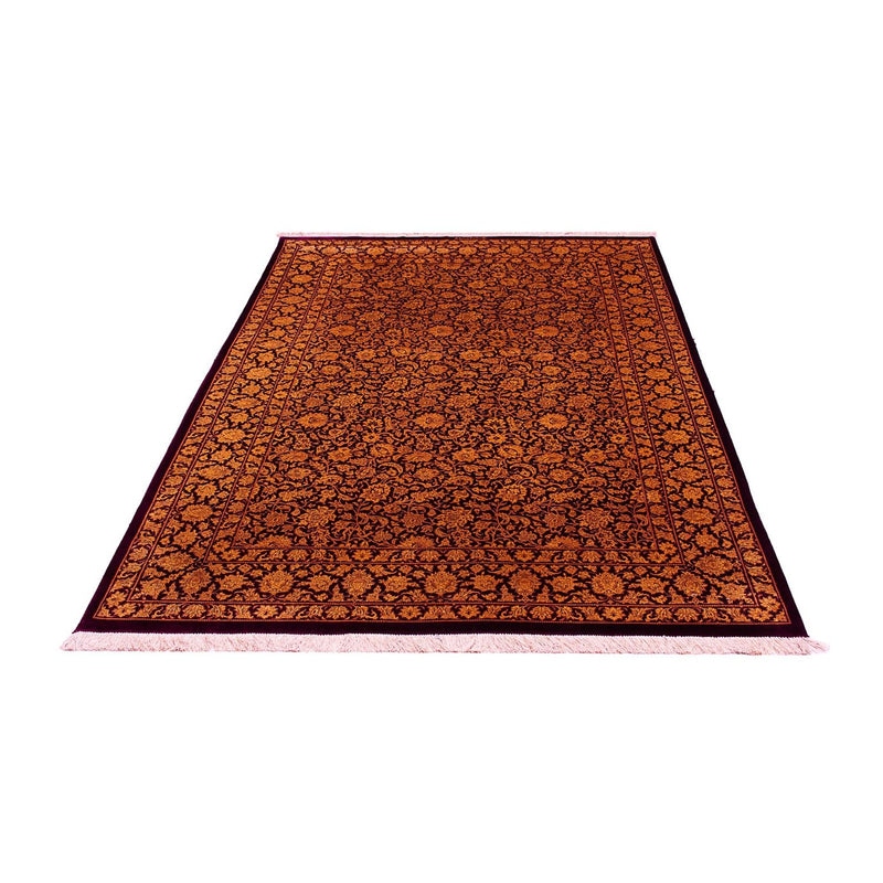 Silketæppe - Ghom Silk - Premium - 216 x 132 cm - mørkeblå