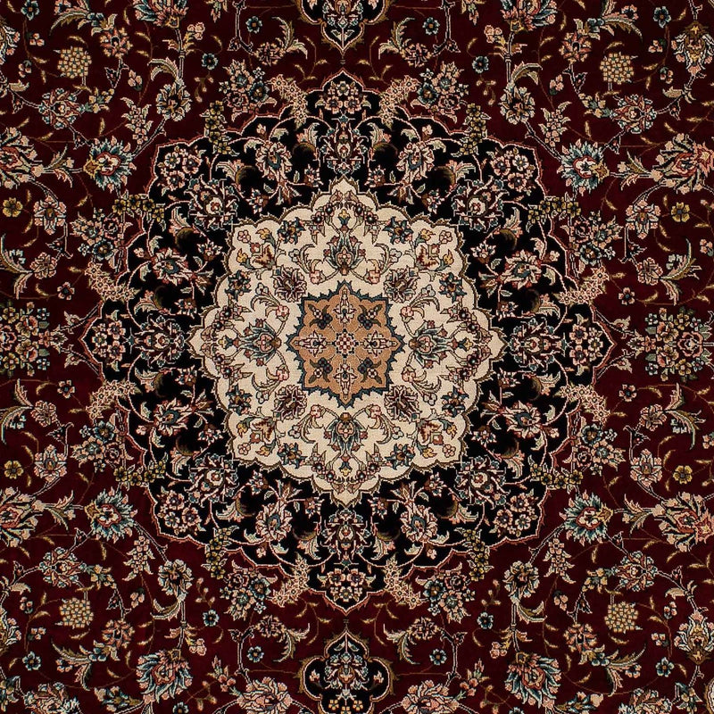 Persisk tæppe - Ghom - 197 x 133 cm - mørkerød
