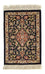 Silketæppe - Ghom Silk - Premium - 42 x 28 cm - mørkeblå