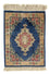 Silketæppe - Ghom Silk - Premium - 39 x 28 cm - mørkeblå
