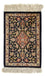 Silketæppe - Ghom Silk - Premium - 41 x 28 cm - mørkeblå