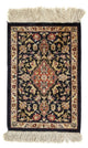 Qom silke Tæppe 28x41cm - Persisk tæppe