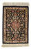 Silketæppe - Ghom Silk - Premium - 41 x 28 cm - mørkeblå