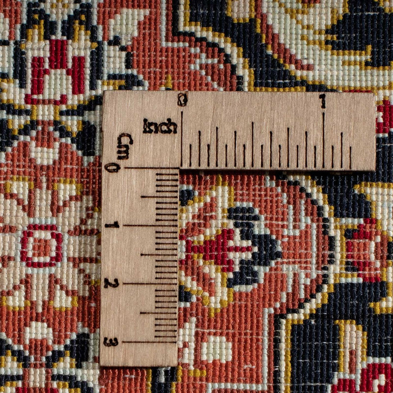 Silketæppe - Ghom Silk - Premium - 41 x 28 cm - mørkeblå