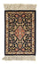 Silketæppe - Ghom Silk - Premium - 41 x 28 cm - mørkeblå