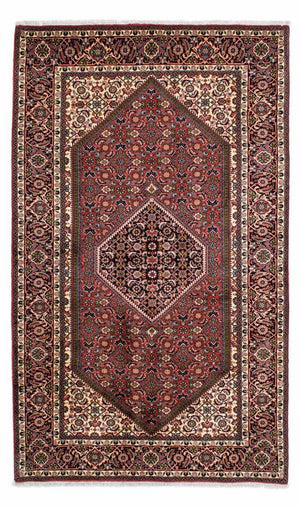 Persisk tæppe - Bijar - 230 x 139 cm - lysrød