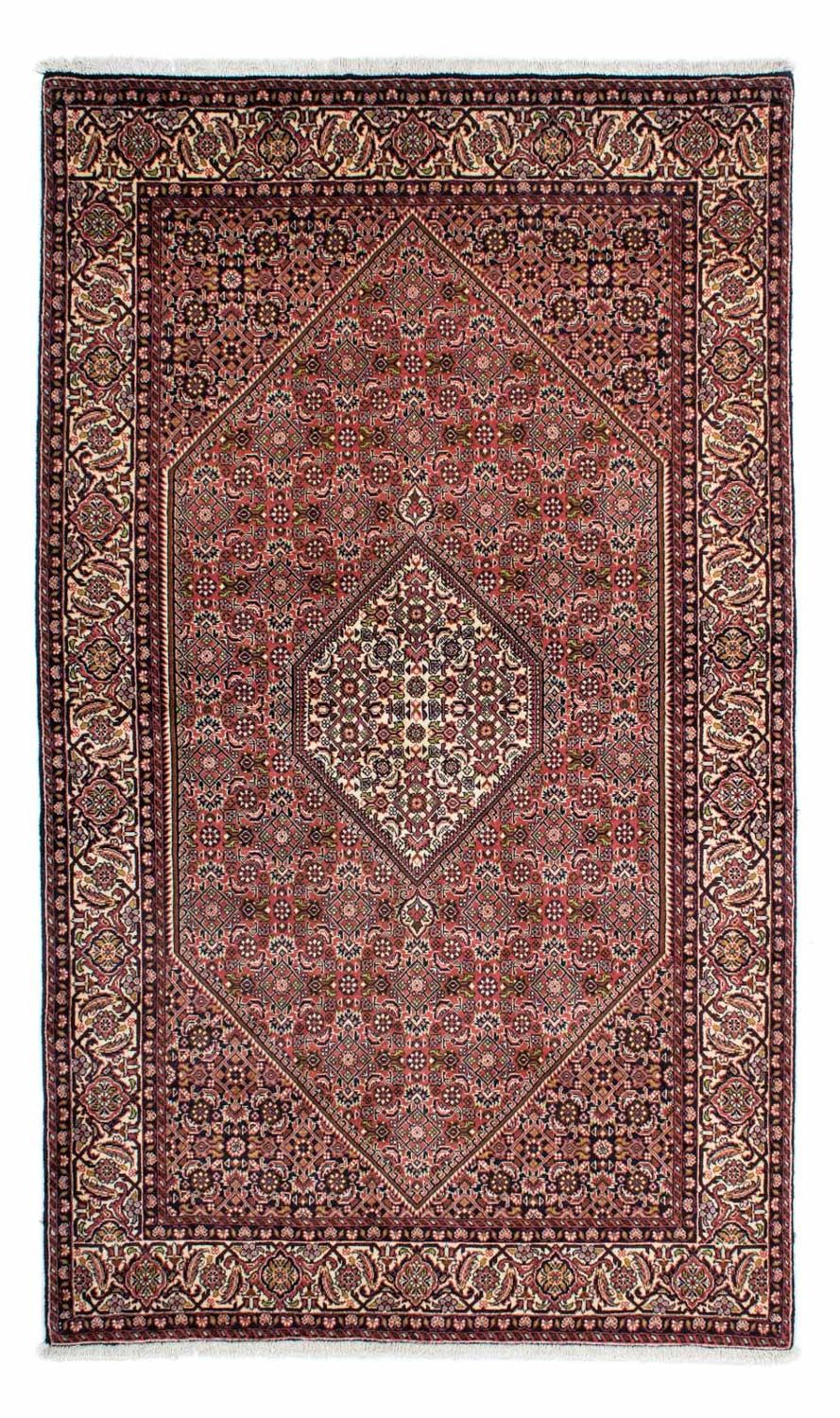 Persisk tæppe - Bijar - 240 x 140 cm - lysrød