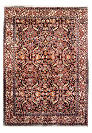 Persisk tæppe - Bijar - 239 x 171 cm - mørkeblå