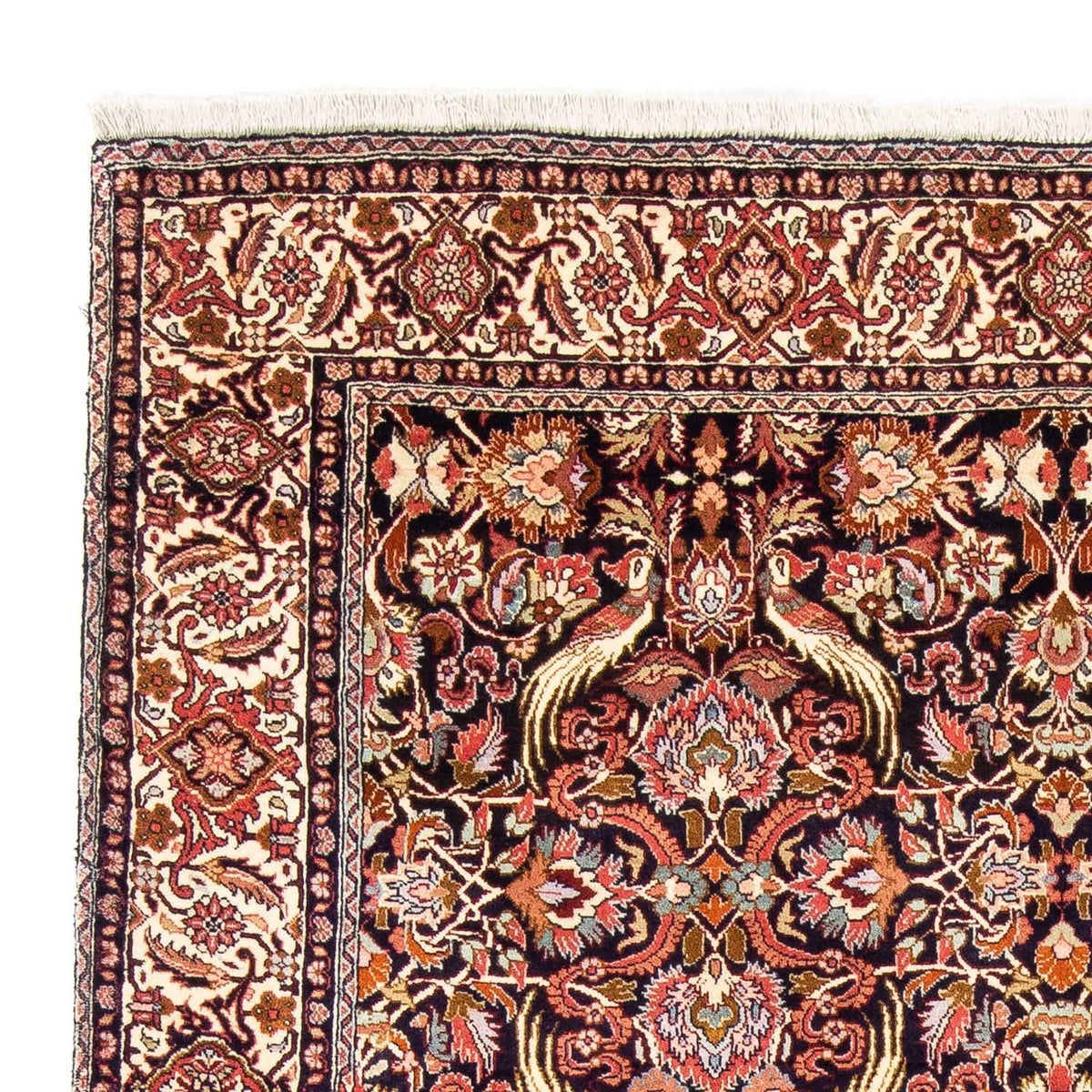 Persisk tæppe - Bijar - 239 x 171 cm - mørkeblå