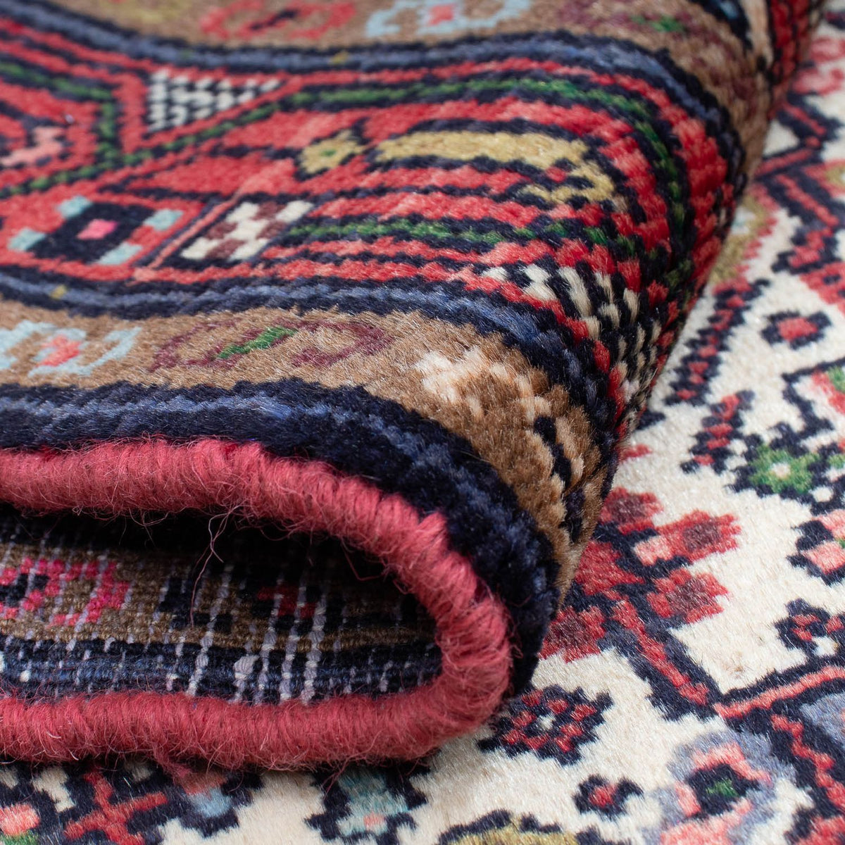 Persisk tæppe - Nomadisk - 125 x 78 cm - beige