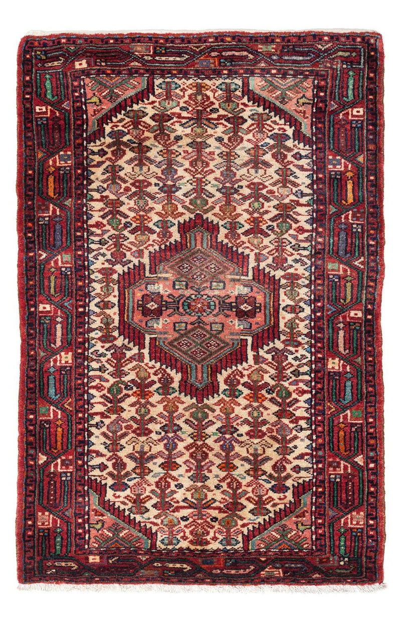 Persisk tæppe - Nomadisk - 125 x 80 cm - mørkerød