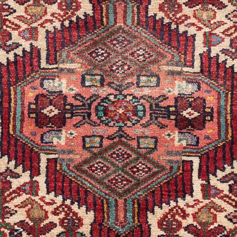 Persisk tæppe - Nomadisk - 125 x 80 cm - mørkerød