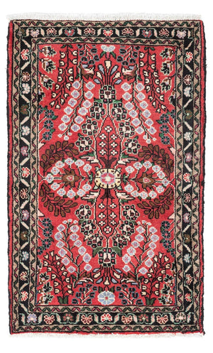 Persisk tæppe - Nomadisk - 123 x 78 cm - lysrød