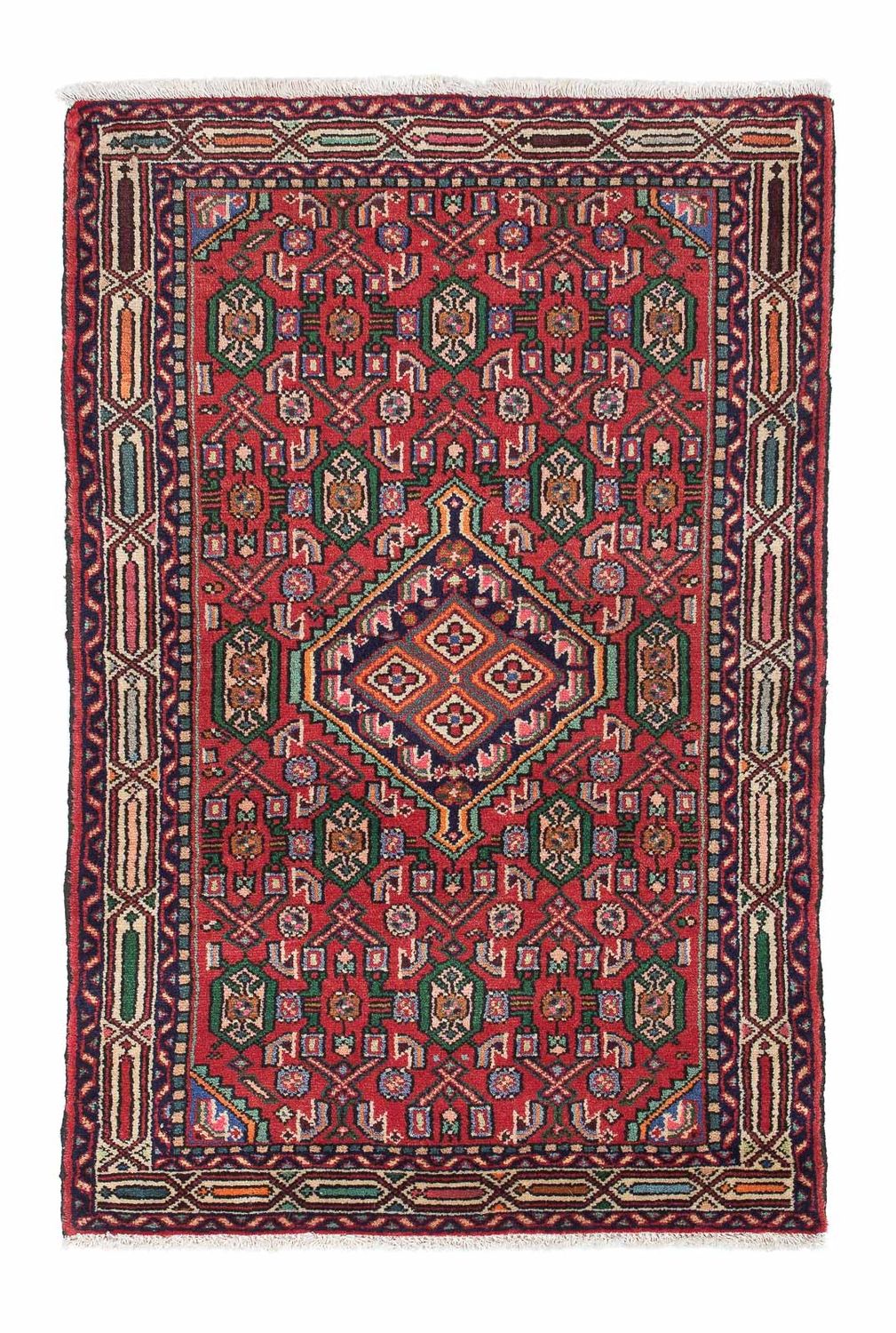 Persisk tæppe - Nomadisk - 128 x 81 cm - rød