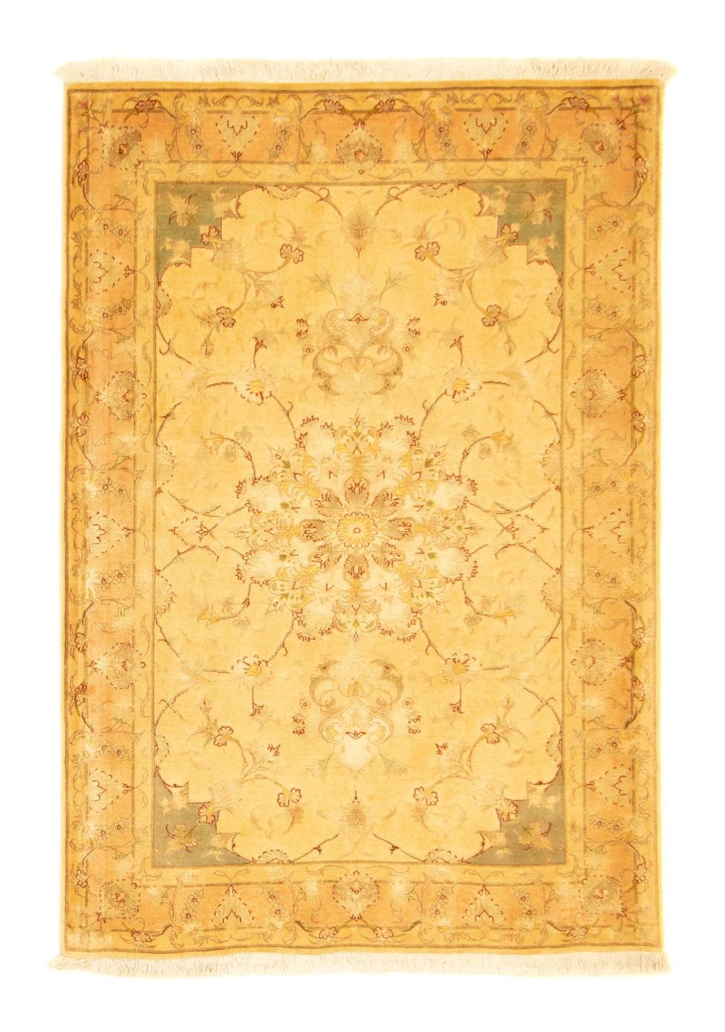 Persisk tæppe - Tabriz - Royal - 152 x 106 cm - beige